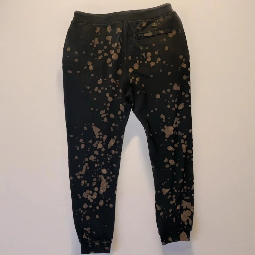 10 Deep Splatter Print Joggers - Black/Brown - Size Medium - Picture 5 of 5